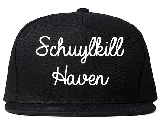 Schuylkill Haven Pennsylvania PA Script Mens Snapback Hat Black