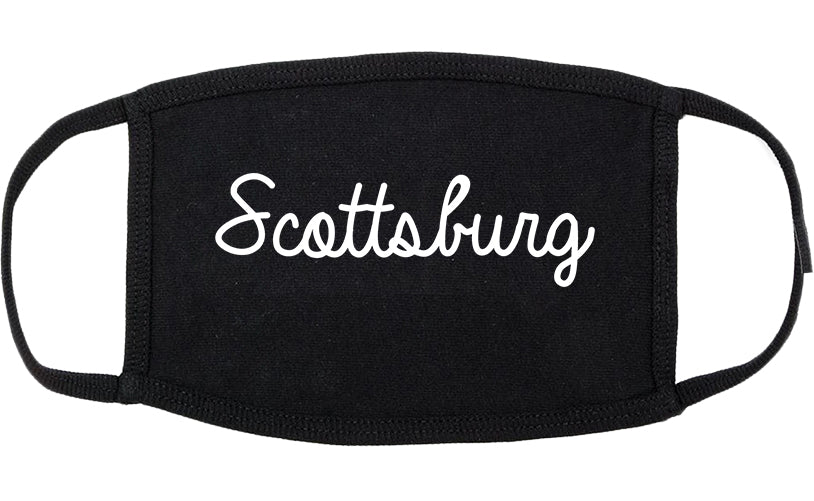Scottsburg Indiana IN Script Cotton Face Mask Black