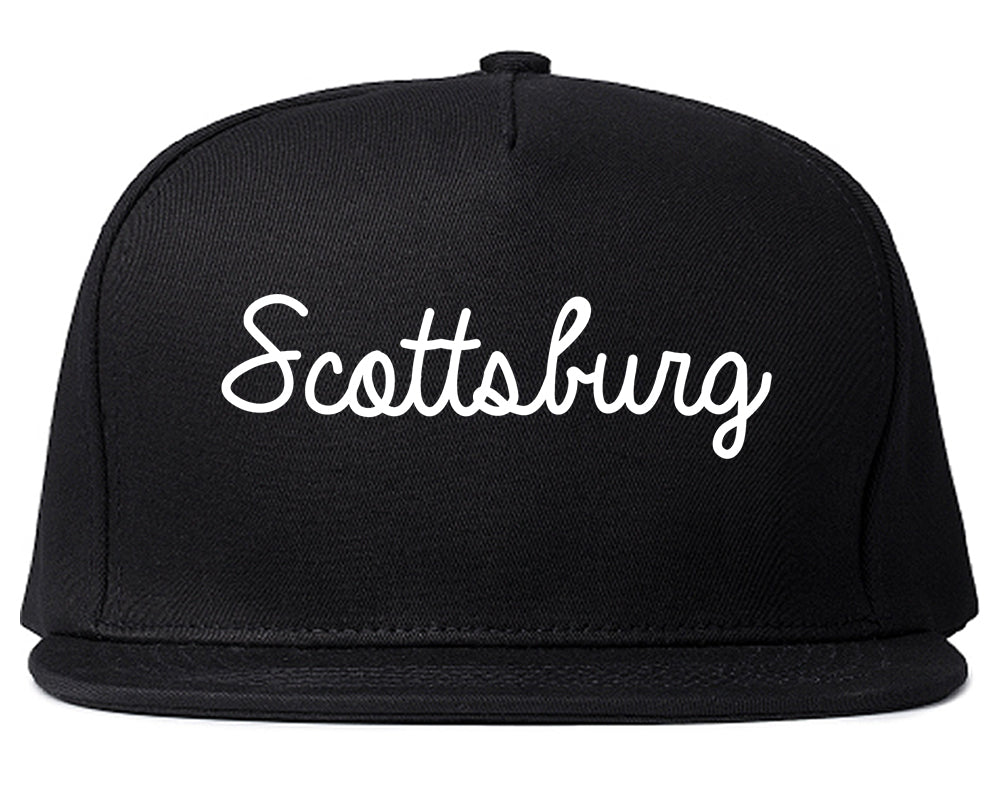 Scottsburg Indiana IN Script Mens Snapback Hat Black