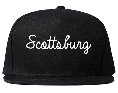 Scottsburg Indiana IN Script Mens Snapback Hat Black
