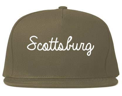 Scottsburg Indiana IN Script Mens Snapback Hat Grey