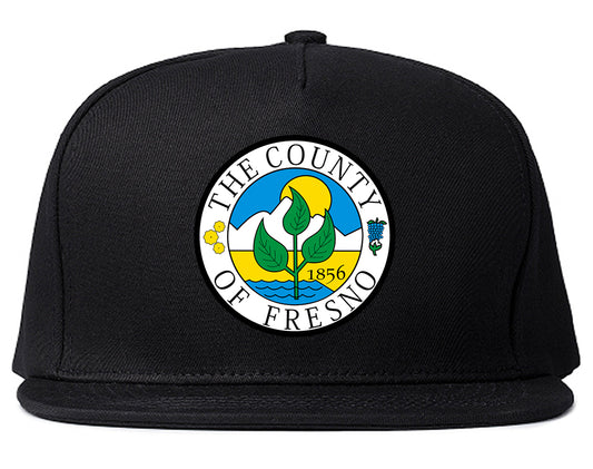 Seal Of Fresno California County Mens Snapback Hat Black