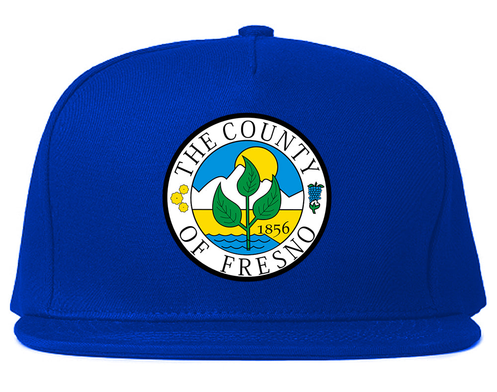 Seal Of Fresno California County Mens Snapback Hat Royal Blue