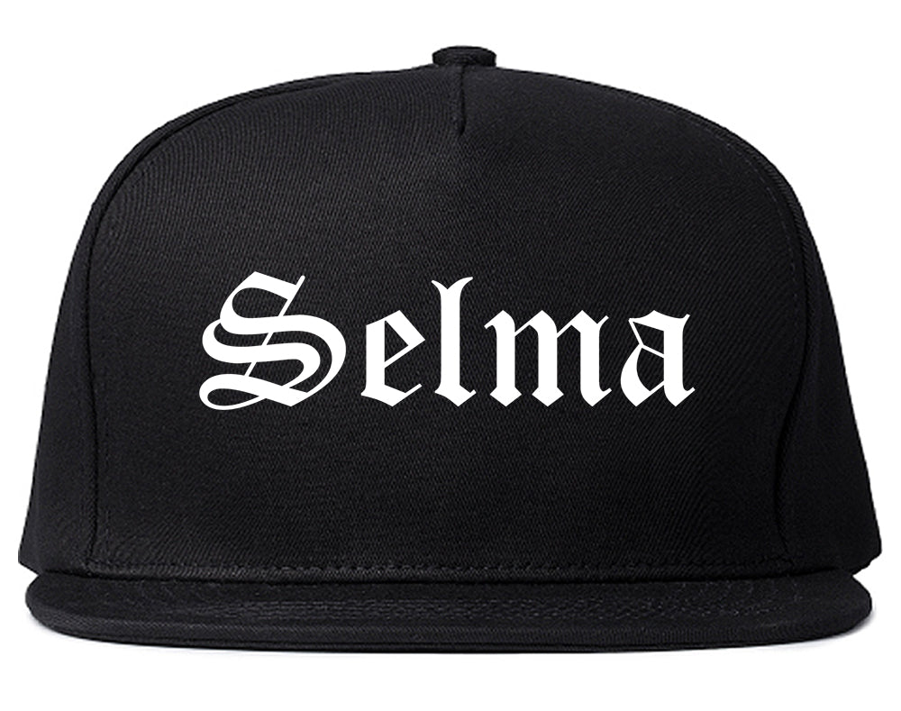 Selma North Carolina NC Old English Mens Snapback Hat Black
