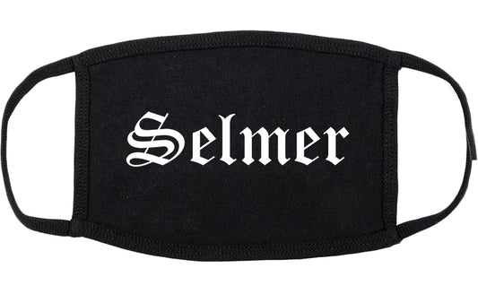 Selmer Tennessee TN Old English Cotton Face Mask Black