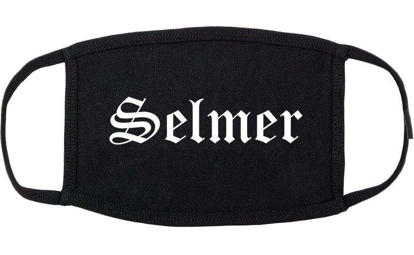 Selmer Tennessee TN Old English Cotton Face Mask Black