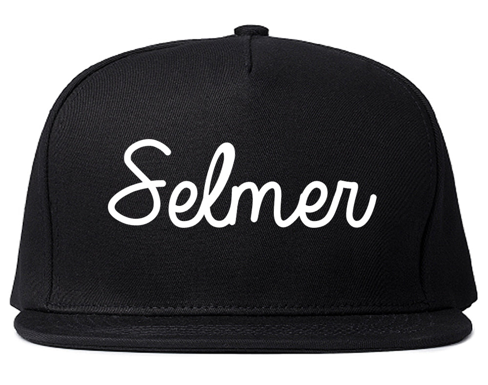 Selmer Tennessee TN Script Mens Snapback Hat Black