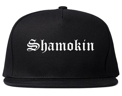 Shamokin Pennsylvania PA Old English Mens Snapback Hat Black