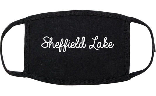 Sheffield Lake Ohio OH Script Cotton Face Mask Black