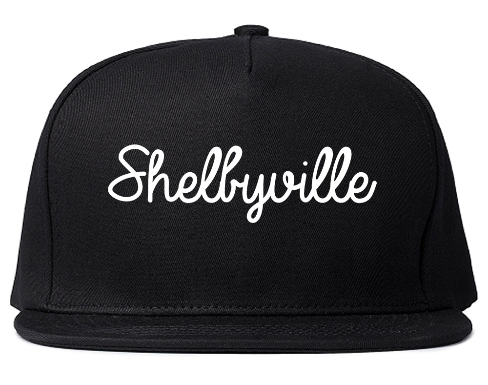 Shelbyville Kentucky KY Script Mens Snapback Hat Black