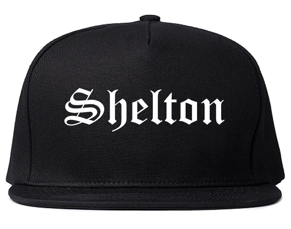 Shelton Washington WA Old English Mens Snapback Hat Black