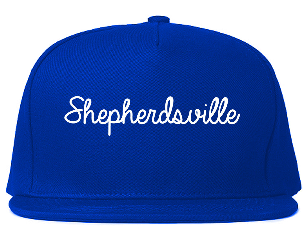 Shepherdsville Kentucky KY Script Mens Snapback Hat Royal Blue