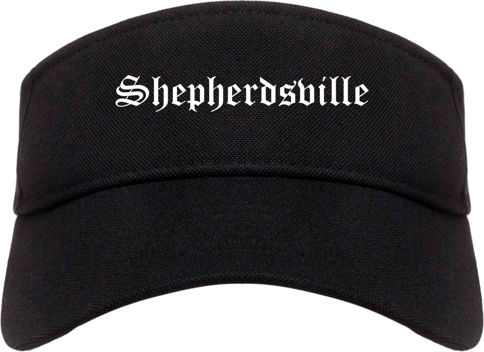 Shepherdsville Kentucky KY Old English Mens Visor Cap Hat Black