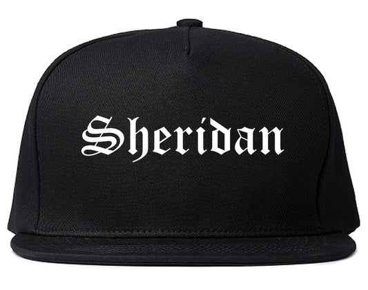 Sheridan Colorado CO Old English Mens Snapback Hat Black