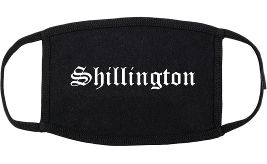 Shillington Pennsylvania PA Old English Cotton Face Mask Black