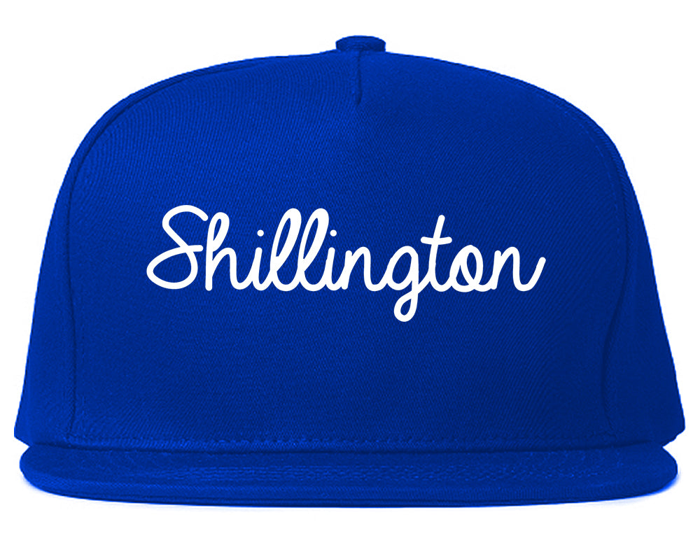 Shillington Pennsylvania PA Script Mens Snapback Hat Royal Blue