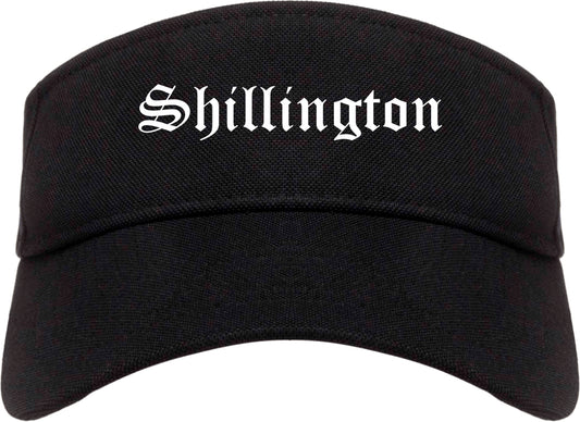 Shillington Pennsylvania PA Old English Mens Visor Cap Hat Black