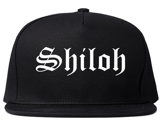 Shiloh Illinois IL Old English Mens Snapback Hat Black