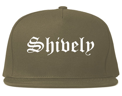Shively Kentucky KY Old English Mens Snapback Hat Grey