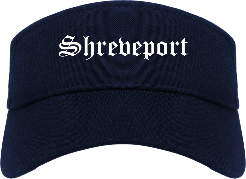 Shreveport Louisiana LA Old English Mens Visor Cap Hat Navy Blue