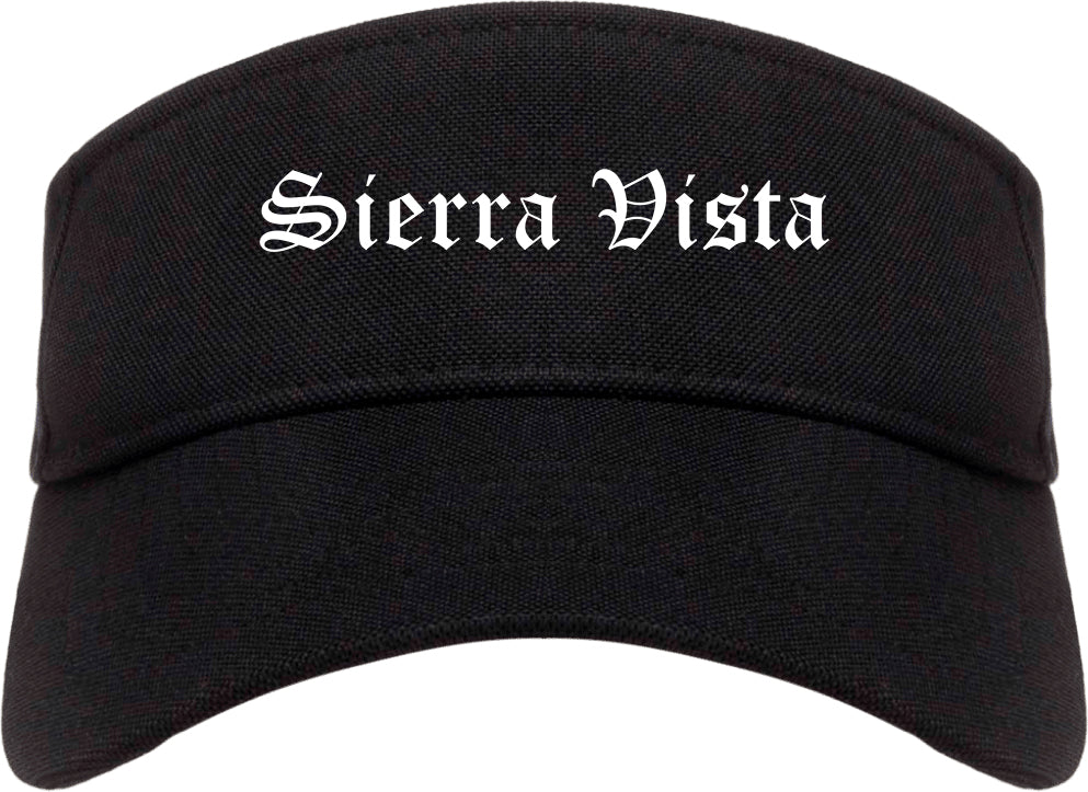 Sierra Vista Arizona AZ Old English Mens Visor Cap Hat Black