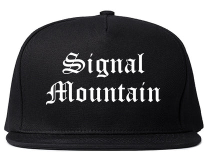 Signal Mountain Tennessee TN Old English Mens Snapback Hat Black