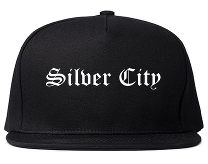Silver City New Mexico NM Old English Mens Snapback Hat Black