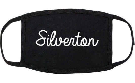 Silverton Ohio OH Script Cotton Face Mask Black