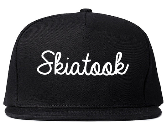 Skiatook Oklahoma OK Script Mens Snapback Hat Black