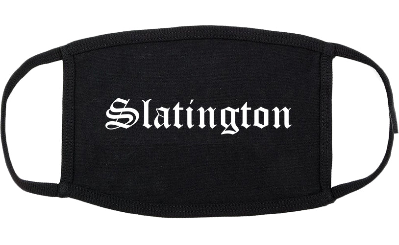 Slatington Pennsylvania PA Old English Cotton Face Mask Black