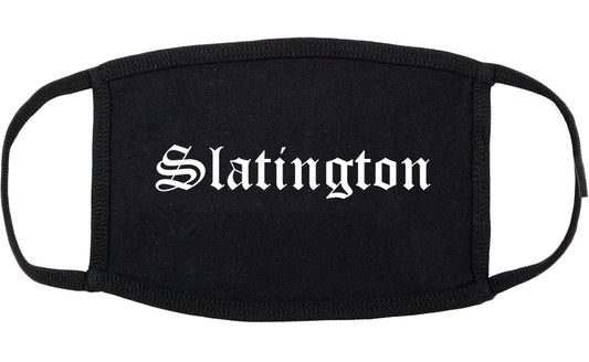 Slatington Pennsylvania PA Old English Cotton Face Mask Black