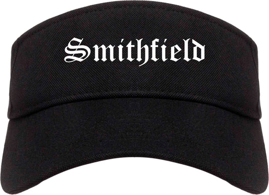 Smithfield North Carolina NC Old English Mens Visor Cap Hat Black