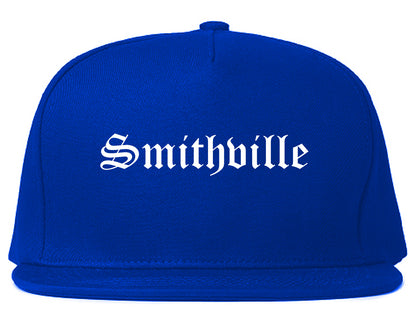 Smithville Tennessee TN Old English Mens Snapback Hat Royal Blue
