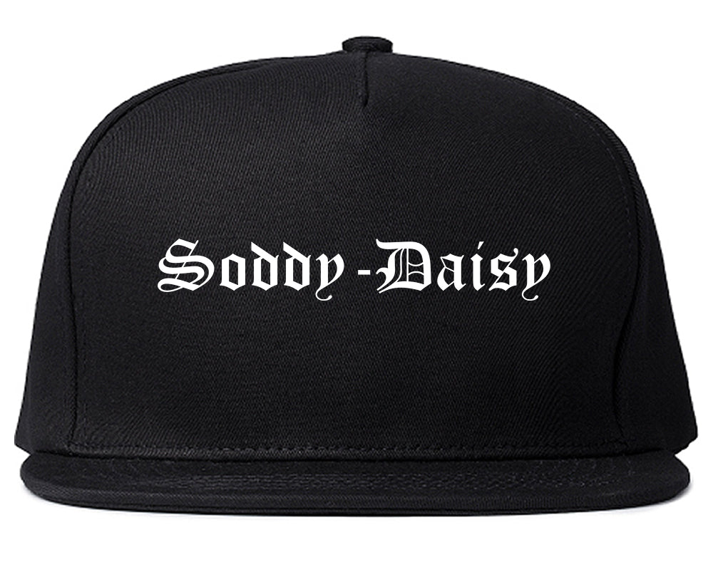 Soddy Daisy Tennessee TN Old English Mens Snapback Hat Black