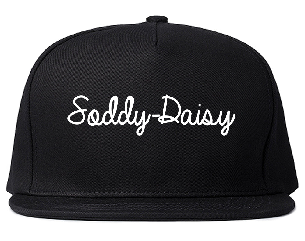 Soddy Daisy Tennessee TN Script Mens Snapback Hat Black