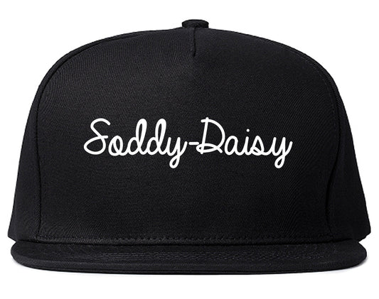 Soddy Daisy Tennessee TN Script Mens Snapback Hat Black