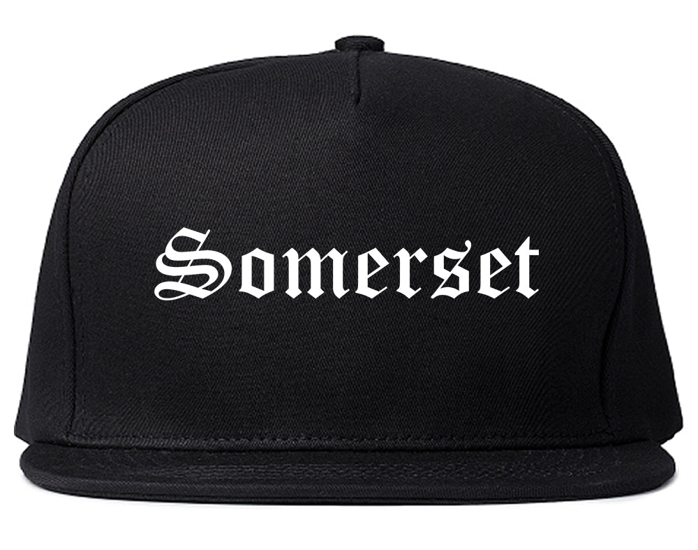 Somerset Pennsylvania PA Old English Mens Snapback Hat Black