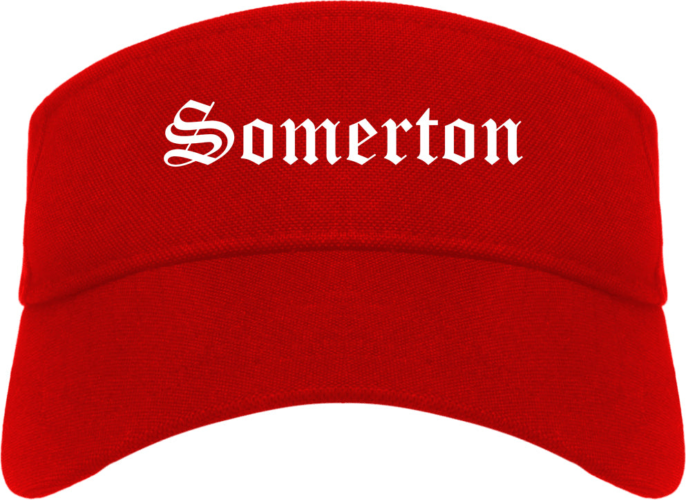 Somerton Arizona AZ Old English Mens Visor Cap Hat Red