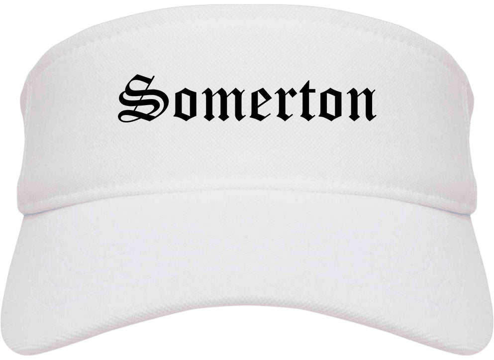 Somerton Arizona AZ Old English Mens Visor Cap Hat White