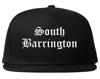 South Barrington Illinois IL Old English Mens Snapback Hat Black