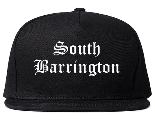 South Barrington Illinois IL Old English Mens Snapback Hat Black