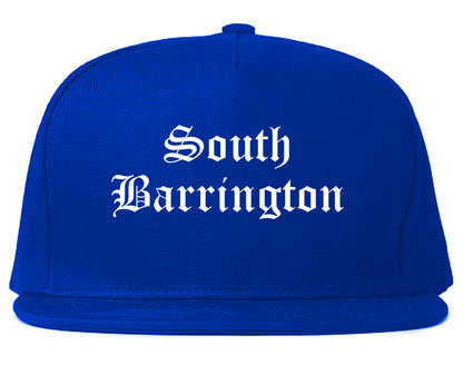South Barrington Illinois IL Old English Mens Snapback Hat Royal Blue