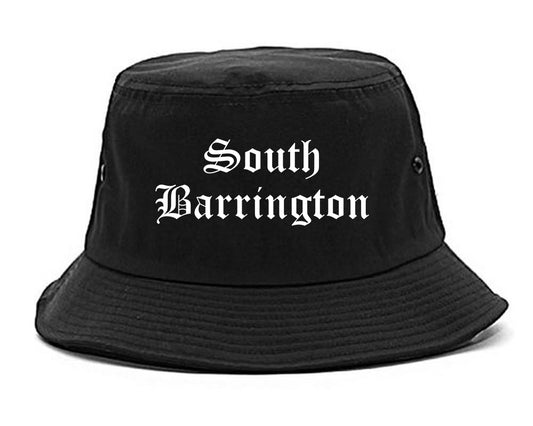 South Barrington Illinois IL Old English Mens Bucket Hat Black