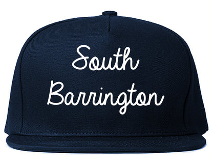 South Barrington Illinois IL Script Mens Snapback Hat Navy Blue