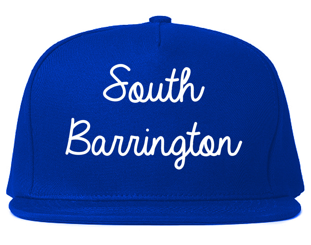 South Barrington Illinois IL Script Mens Snapback Hat Royal Blue