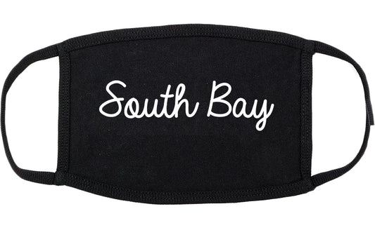 South Bay Florida FL Script Cotton Face Mask Black