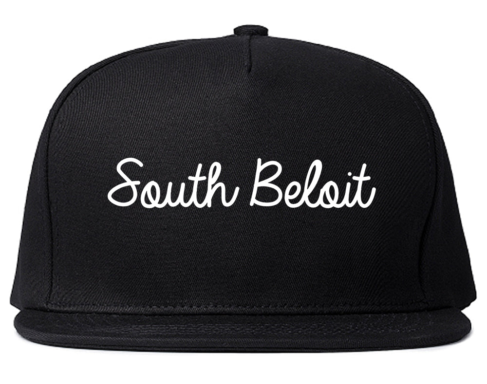 South Beloit Illinois IL Script Mens Snapback Hat Black