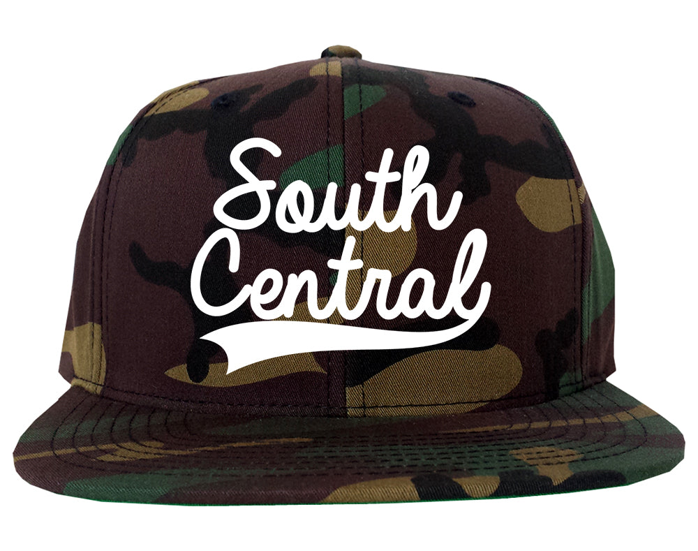 South Central Compton California Mens Snapback Hat Camo