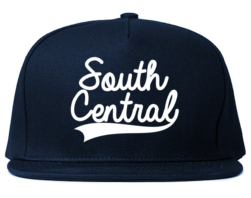 South Central Compton California Mens Snapback Hat Navy Blue