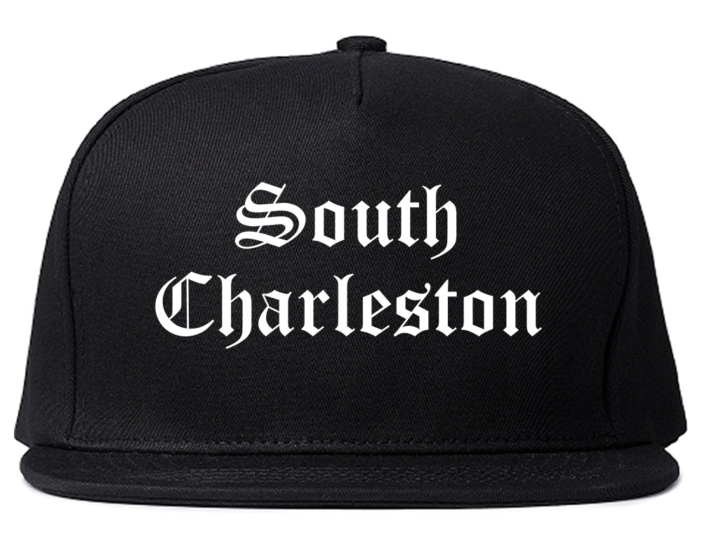 South Charleston West Virginia WV Old English Mens Snapback Hat Black